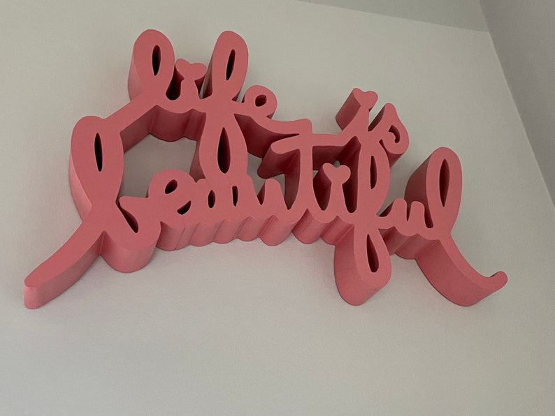 Life is Beautiful Wall Art 3D Sculpture After Mr. Brainwash Etsy