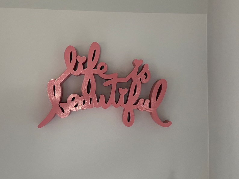 Life is Beautiful Wall Art 3D Sculpture After Mr. Brainwash Etsy