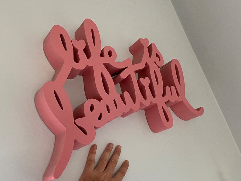 Life is Beautiful Wall Art 3D Sculpture After Mr. Brainwash Etsy