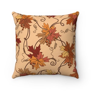 Floral Herbst Kissenbezug: Herbst Blätter Polyester Dekor