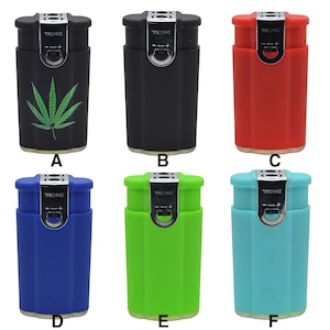 2X Soft Flame & Wind Proof Flame Dual Flame Torch Refillable Lighter