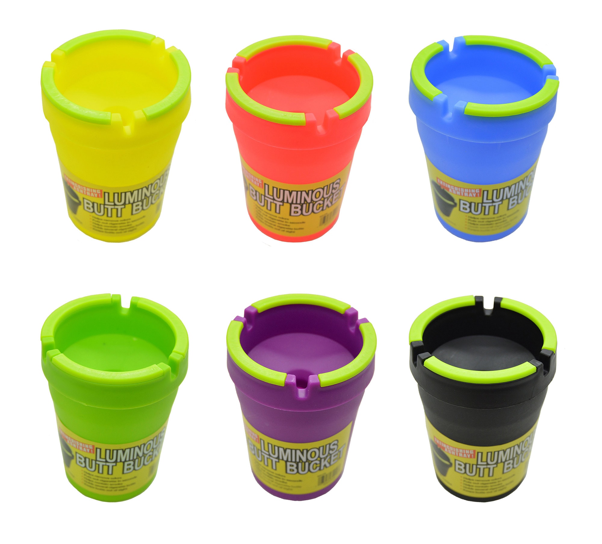 2 X Jumbo Luminous Butt Bucket glow in Dark Ashtray Cigarette Car Cup Ash Holder Portable Etsy