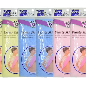 6 pcs Korea Blue,Pink,Yellow Venus Nylon Body Exfoliator Skin Bath Wash Cloth Towel