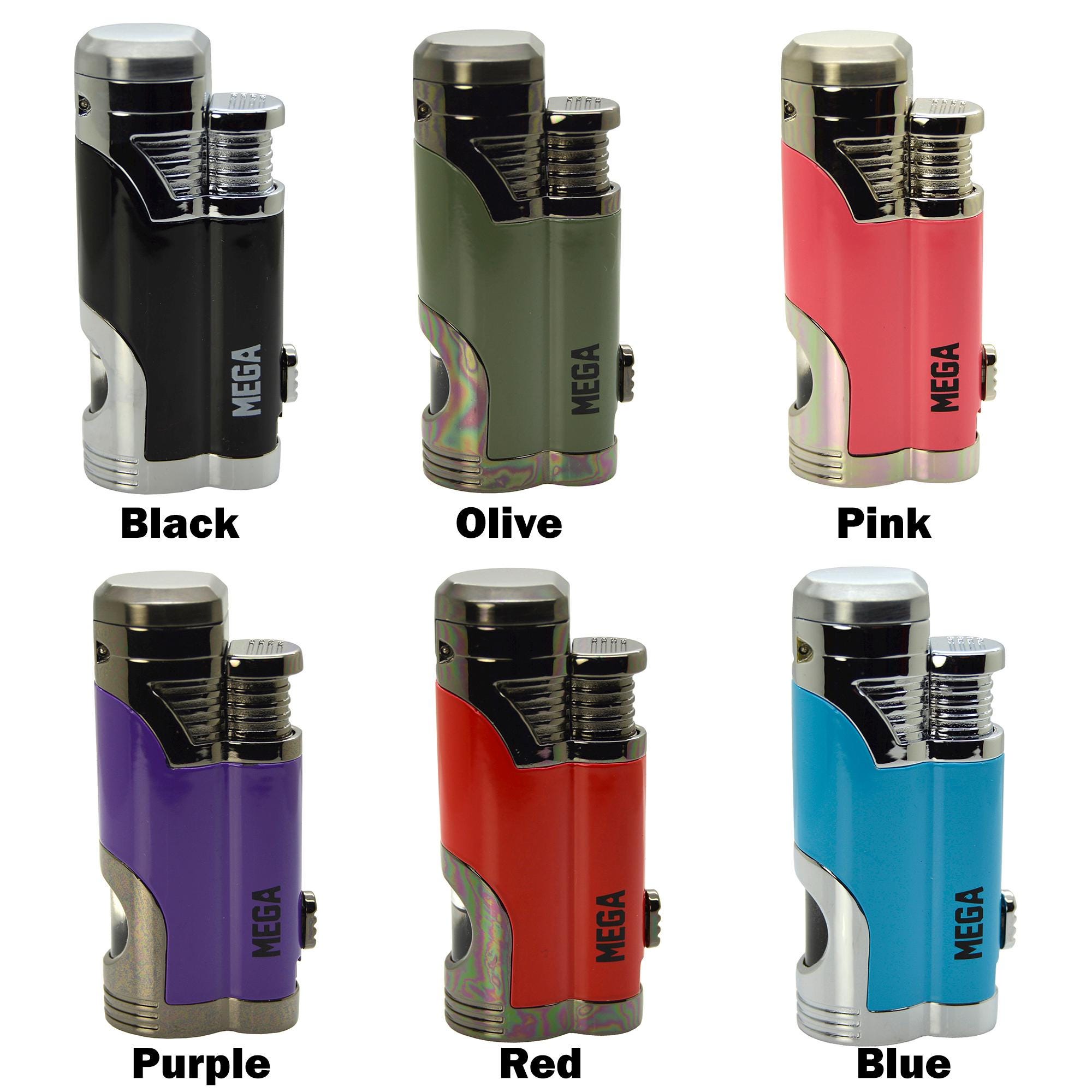 Mega Cigar Torch Lighter 2-jet Flame Cigar Drill Knife MT86 - Etsy