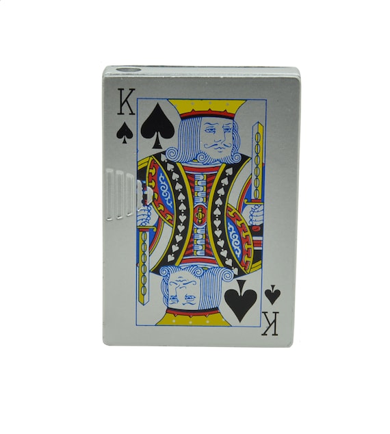 Playing Cards Ace, Queen,king Refillable Butane Lighter