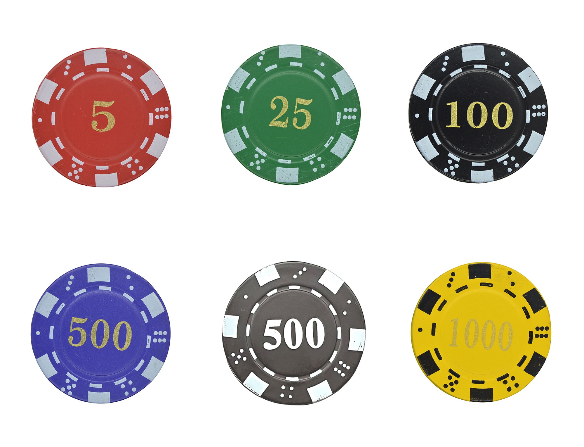 Poker Chip 5 25 500 1000 Refillable Lighter -