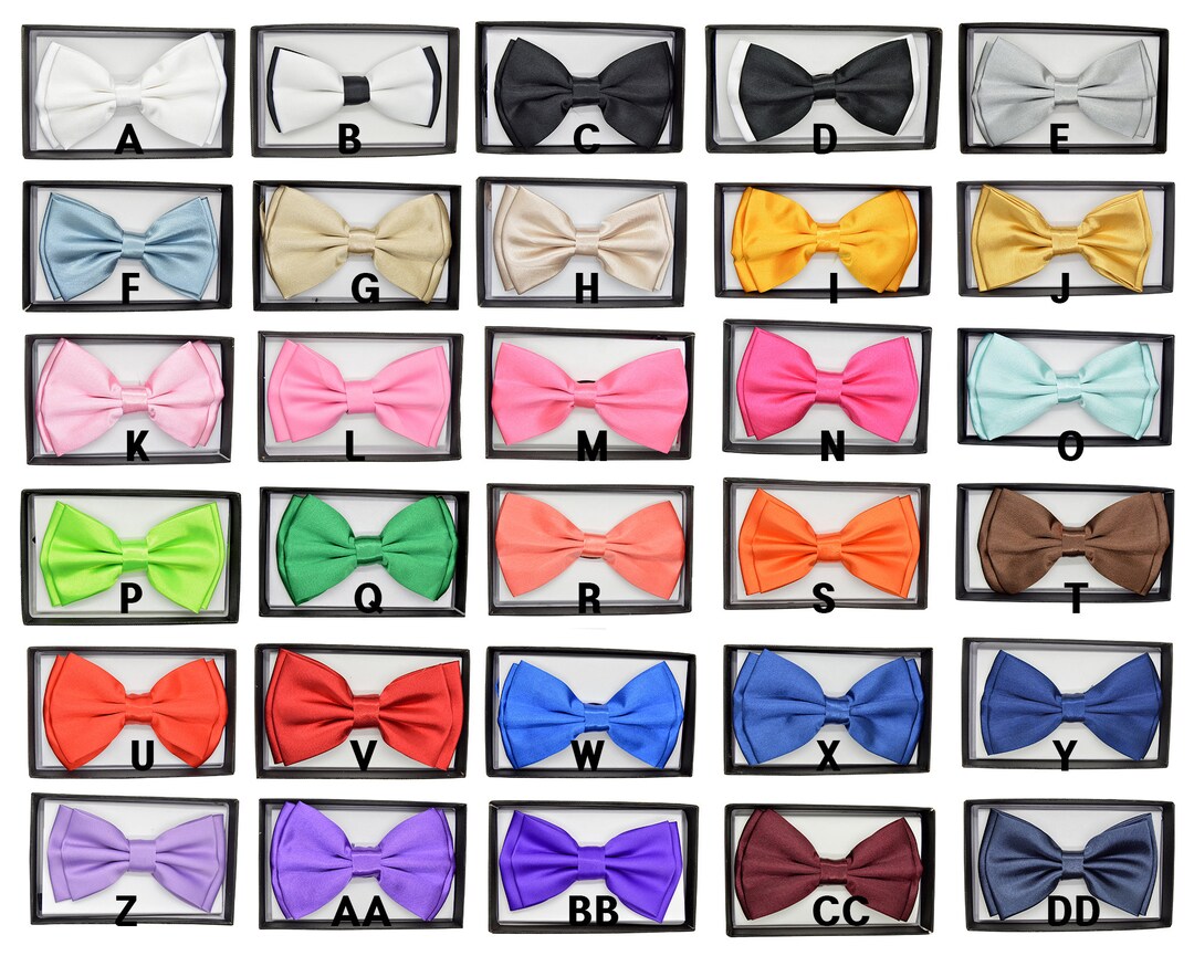 Noeud Papillon Homme Custom Men's Bow Tie, Personalized Adjustable Tuxedo Bowtie Black Bow Tie
