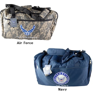21&quot; Military U.S. Navy, Air Force Official Licensed Duffel Bag Gym Bag