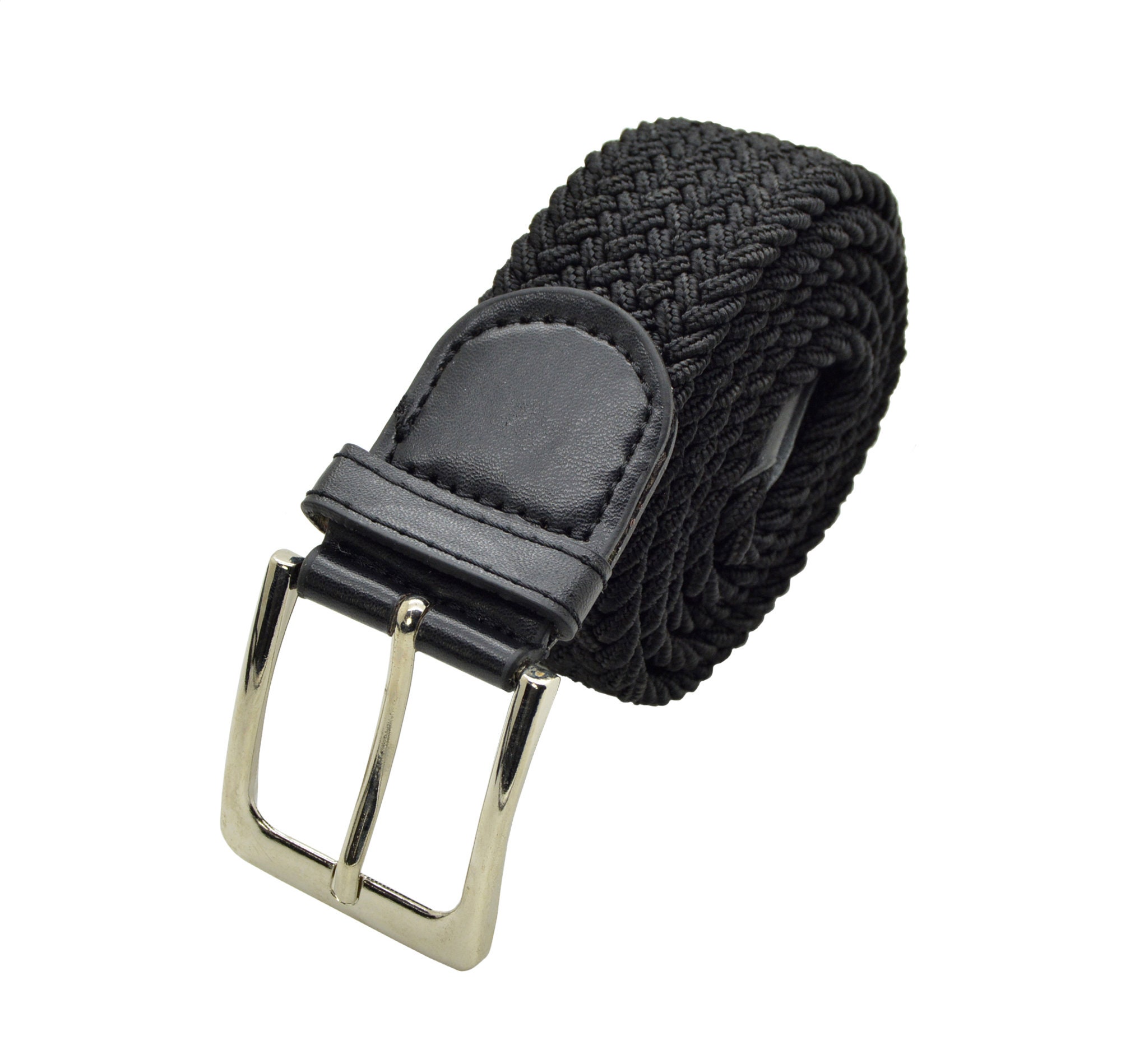 Men Elastic Expandable Braided Fabric Woven Stretch Belts Men Elastic Expandable Braided Fabric Woven Stretch Belts