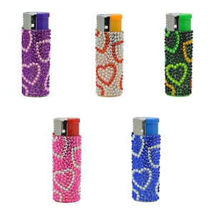 Cigarette Lighter Rhinestone Refillable Lighter