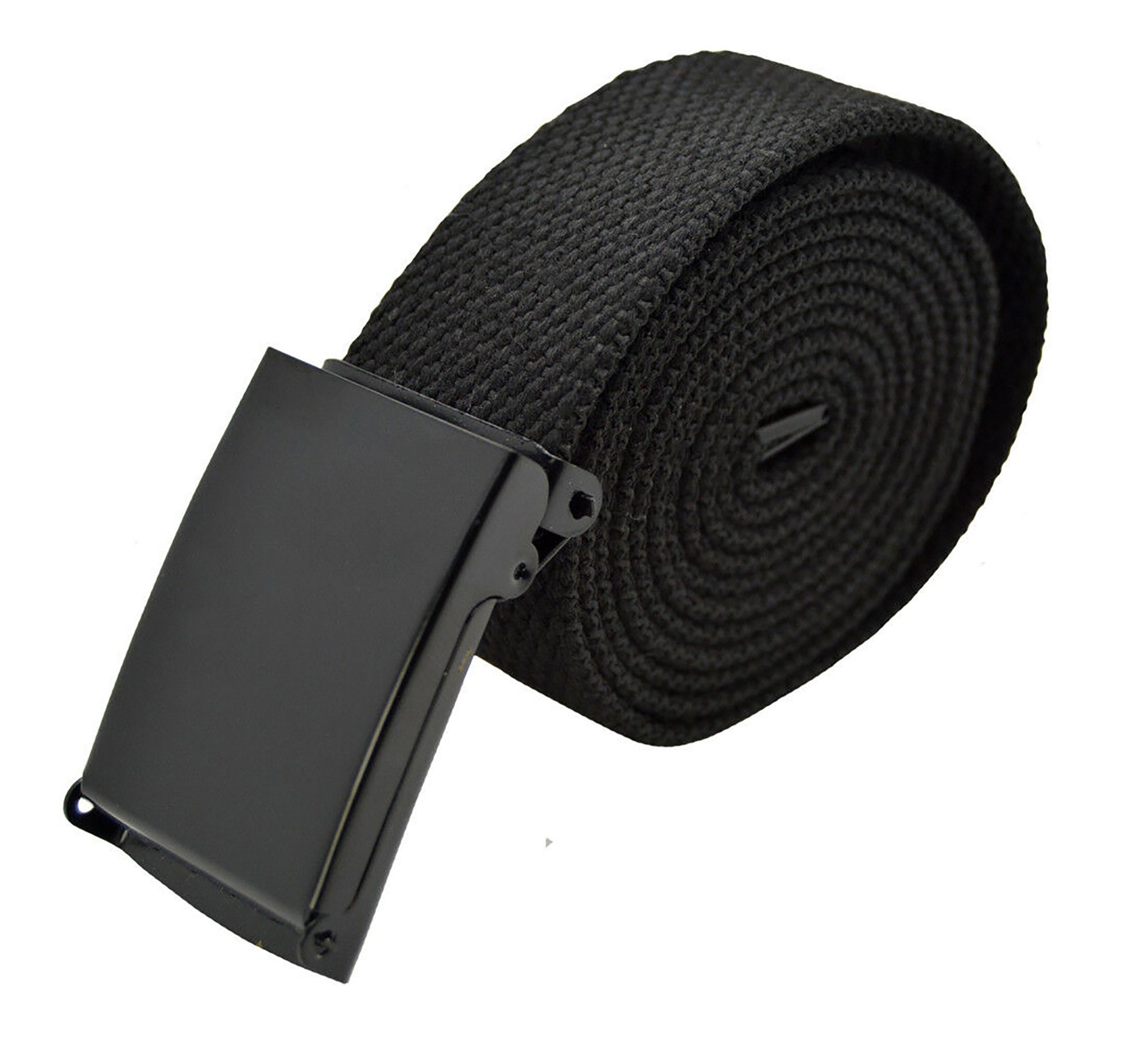Women\'s 2 Canvas Black And Grey Adjustable Elastic Web Belt Top Military Buckle Rothco Military Web Belts With Open Face Buckle main image 2