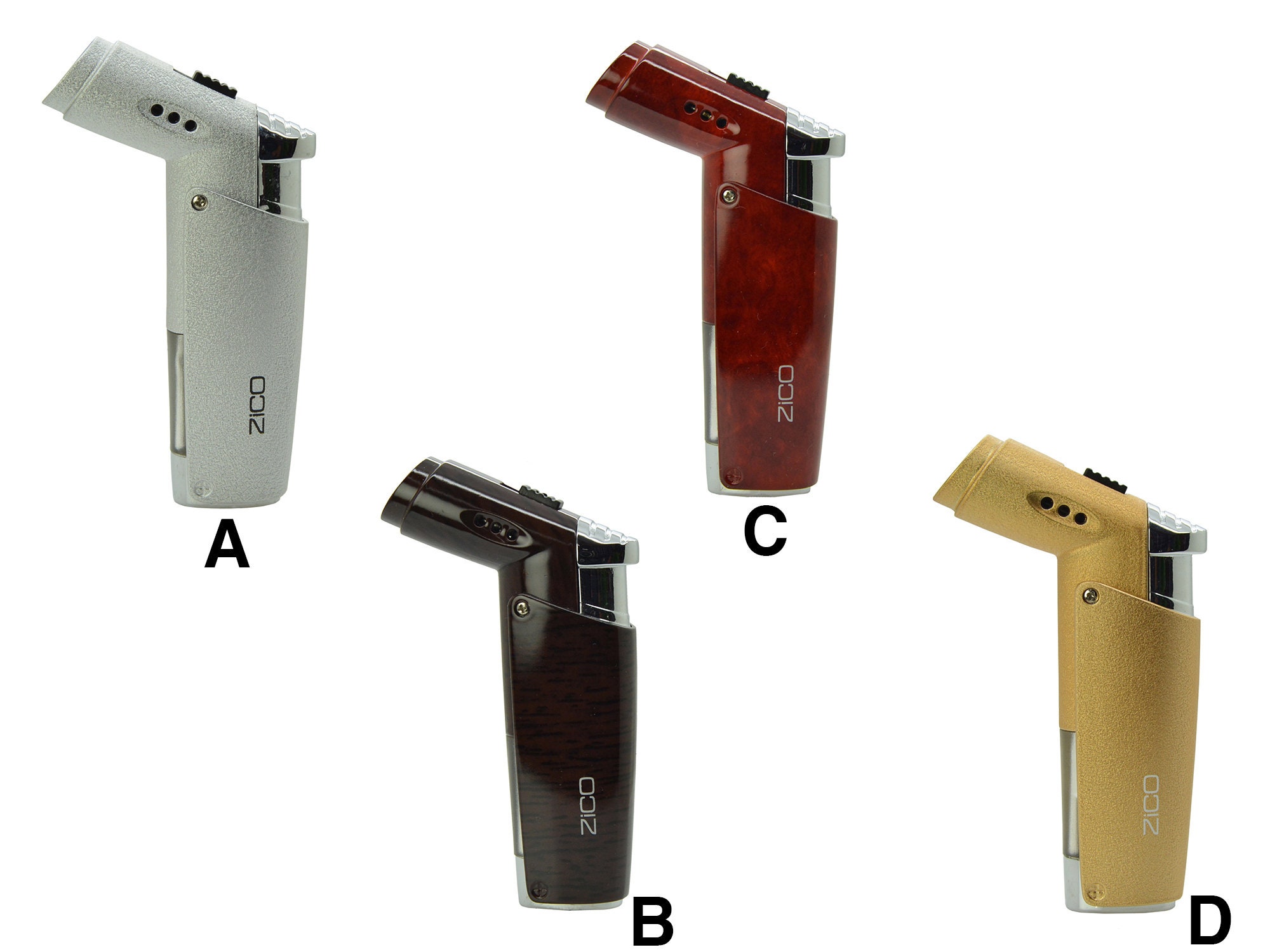 Zico Refillable Butane Adjustable Quad Jet Torch Flame Lighter - Etsy