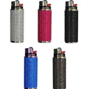 Cigarette Lighter &quot;Rhinestone Case for BiC Lighters, Includes Authentic BiC Lighter