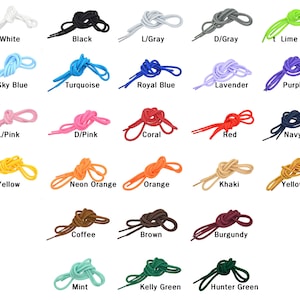 Round Athletic Sports Sneaker  Strings Shoelace 27&quot;,36&quot;,45&quot;,54 Inch