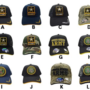 Personalized Military Service Caps - Etsy