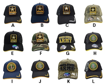 US Army Retro Joint Chiefs of Staff Emblem Fashion Unisex Adult Army Caps Fitted Flat Top Corps Hat Baseball Cap 