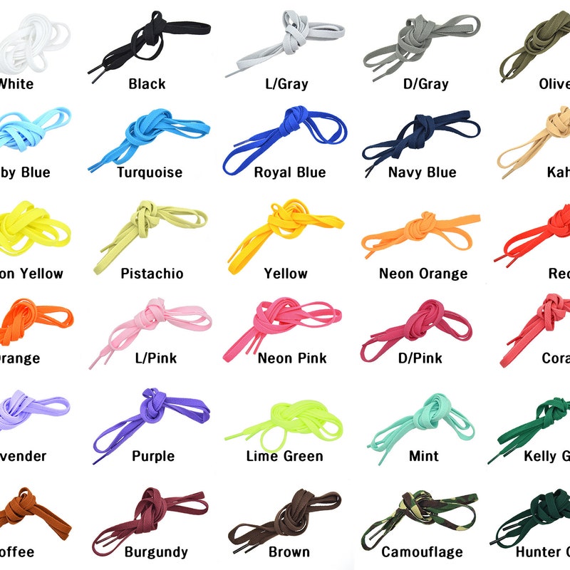 Flat Laces Green - Etsy