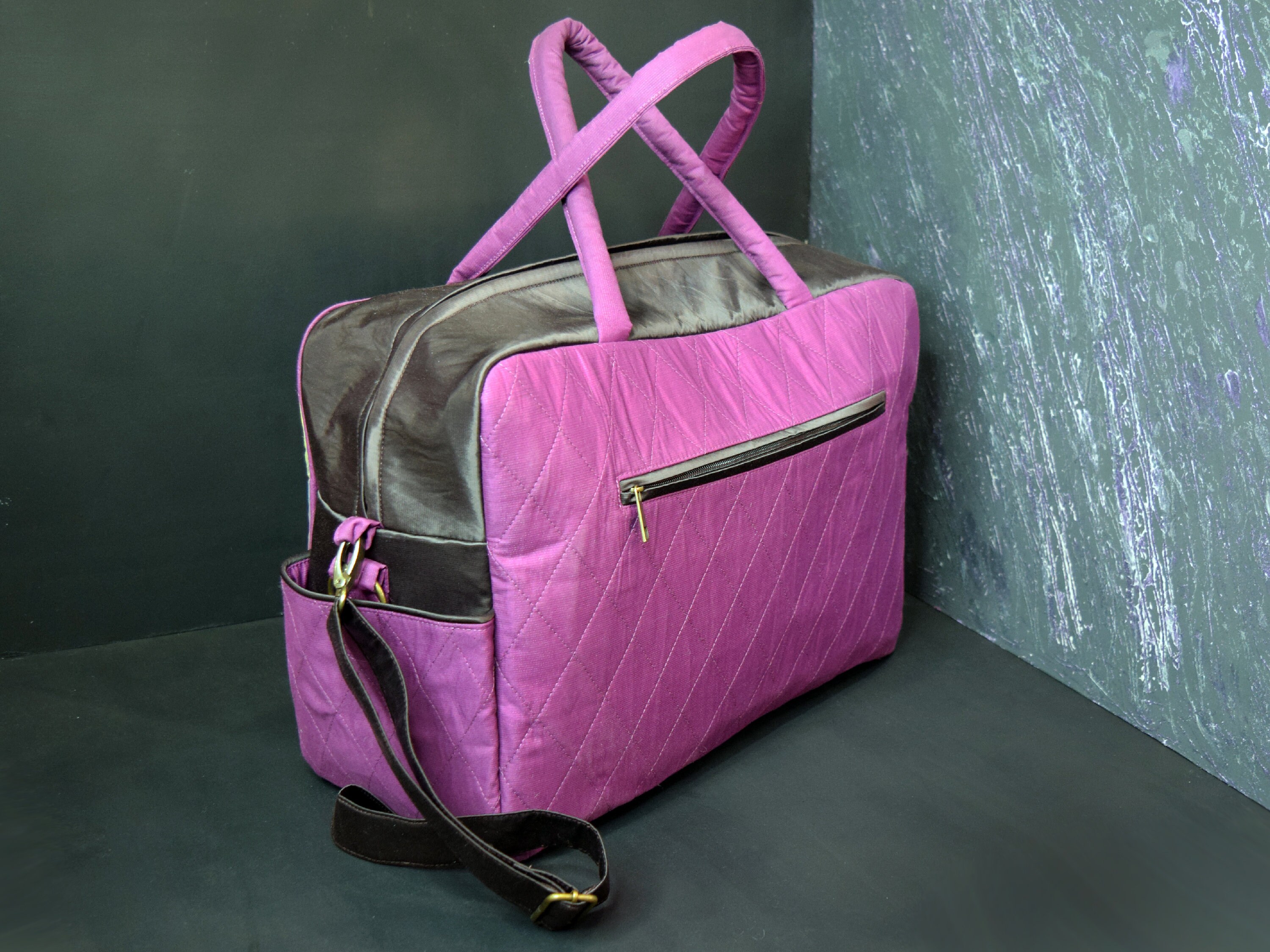 Custom weekender bag women hand painted travel bag Etsy