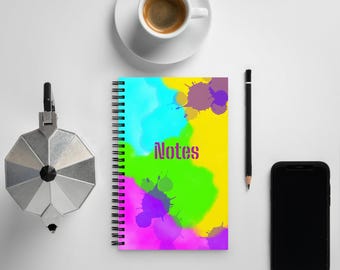 Writing Neon Notebook Neon Design Graffiti 200 Page (100 Sheets) Sketchbook, Journal Book ...