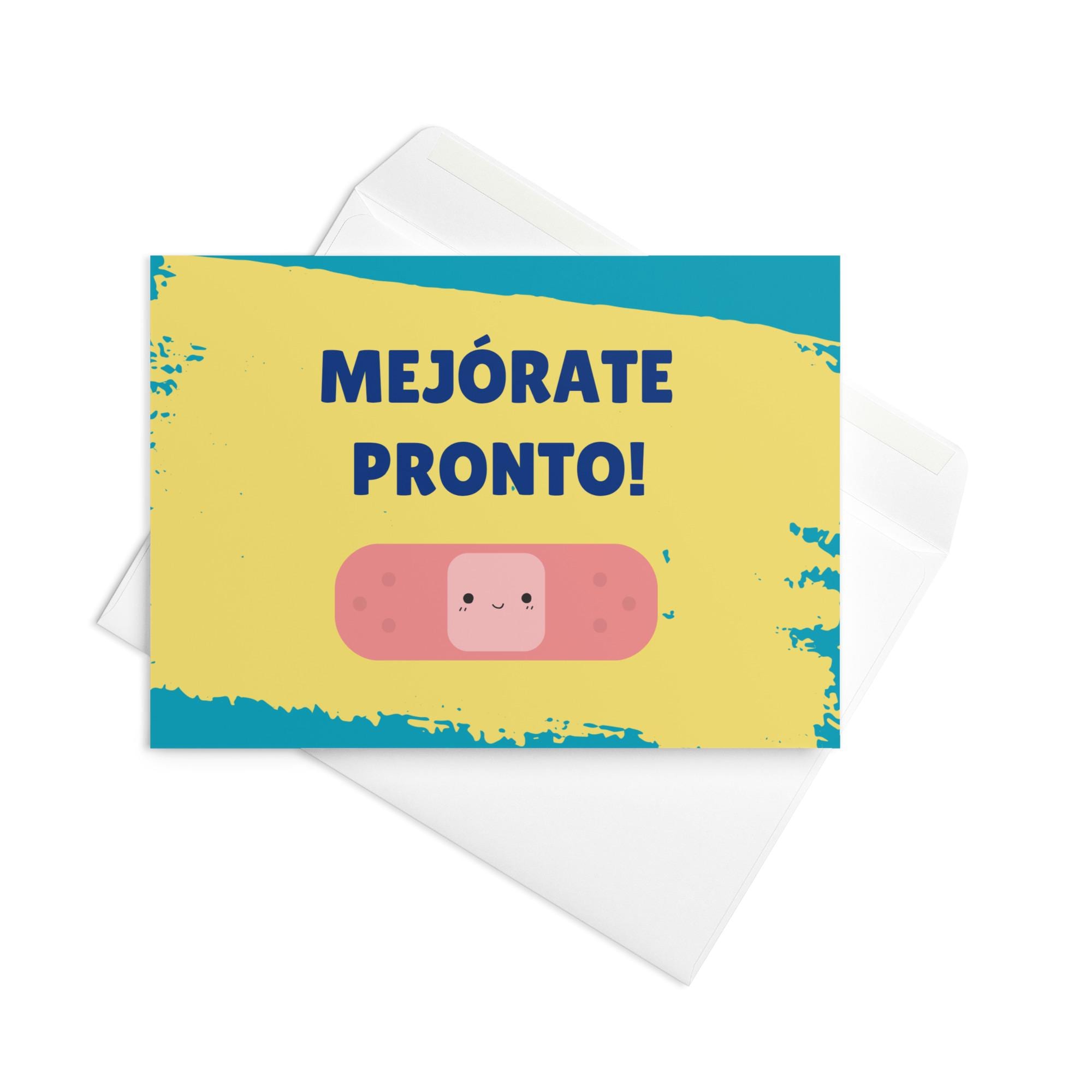 Mejórate Pronto Card: Spanish Get Well Greeting With Envelope - Etsy, image size:2000x2000