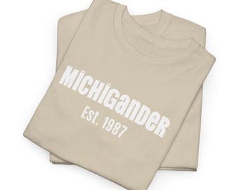 Camiseta personalizada de Michigander con año de fundación, ideas de regalos personalizados para residentes de Michigan, camiseta de Michigander para adultos personalizada con año