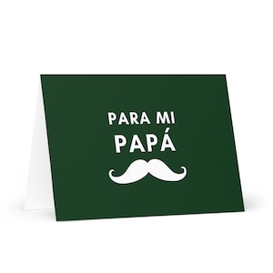 Para mi Papá Father's Day Greeting card, simple card for Dad's birthday Spanish, cumpleaños de papá, padre, tarjeta del Día del Padre, gift