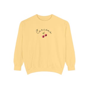 Cerises sweatshirt, Cherries Sweater, French cherries sweatshirt, cute cherry design, French aesthetic, French vibes, Cerises shirt
