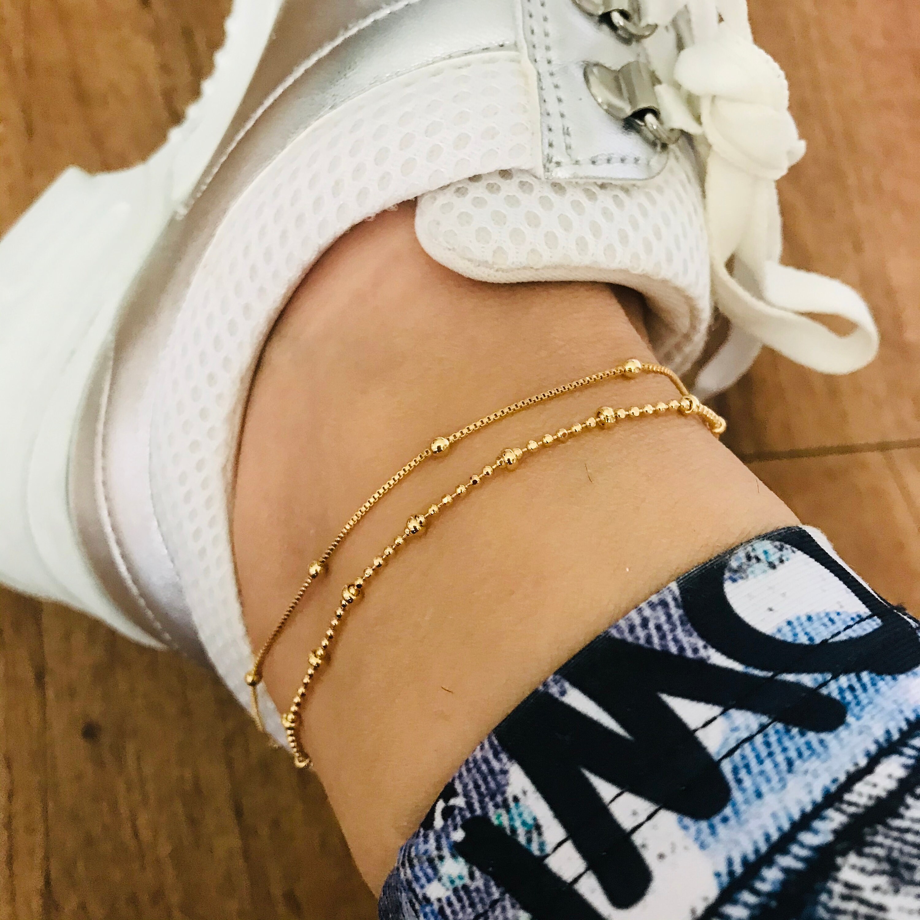 18k gold filled anklet