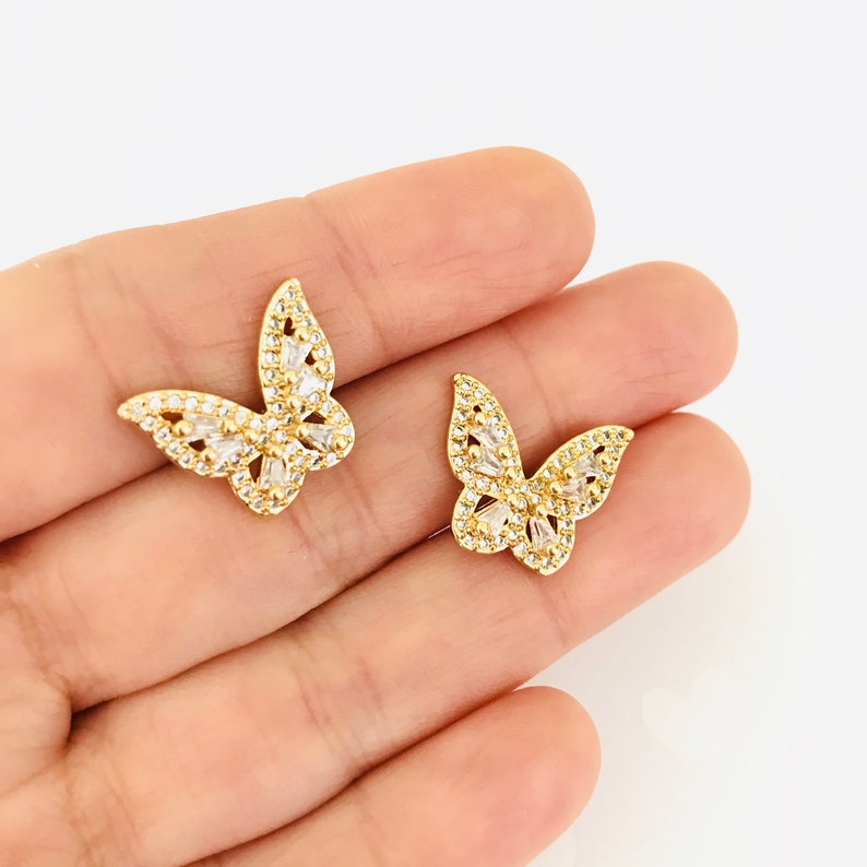 Dainty Butterfly Earrings Simple Gold Earrings,Mini Butterfly,Tiny Butterfly Studs,Gold Butterfly Studs Minimalist Earrings,Tiny Butterfly