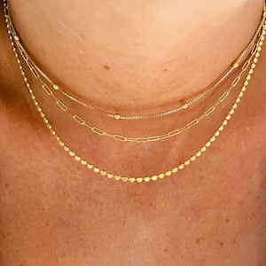 Mother&#39;s Day Gift, Gold Layering Necklace Set, Multi Layer Necklace Dainty Layered Necklace Set, Perfect Everyday Jewelry, Layer Necklace