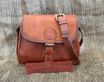 Best Gift Ladies Bag Shoulder Bag Sling Bag Brown Bag Mini Bag saddle Bag Leather Crossbody bag For Women