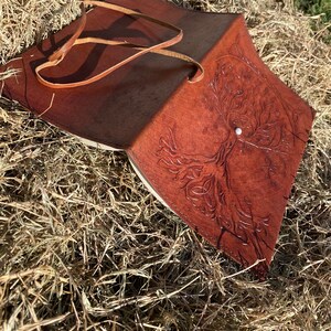 Tree Of Life Embossed Leather Journal: Handmade Writing Notebook (6x9) image 6