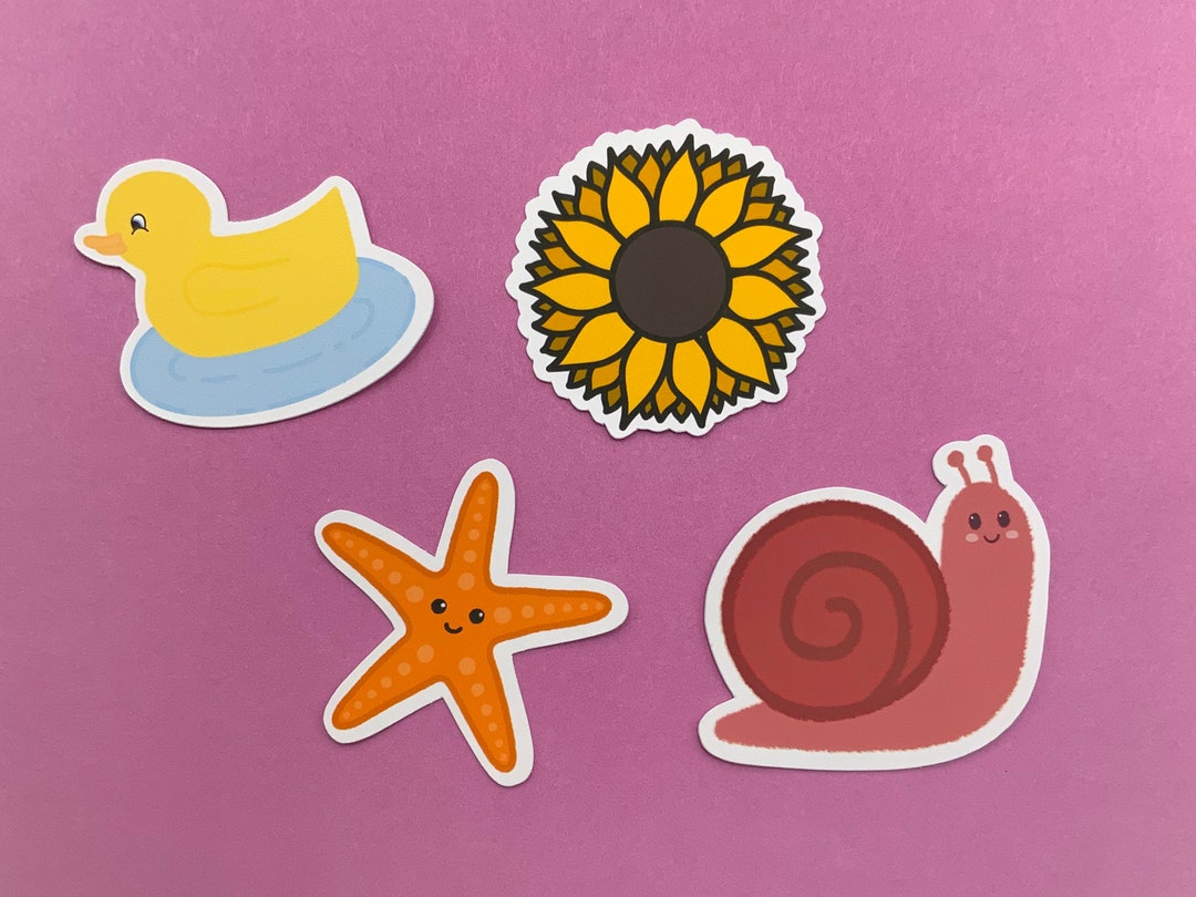 Mini Stickers // Tiny Sticker Packs, Mini Vinyl Decals - Etsy