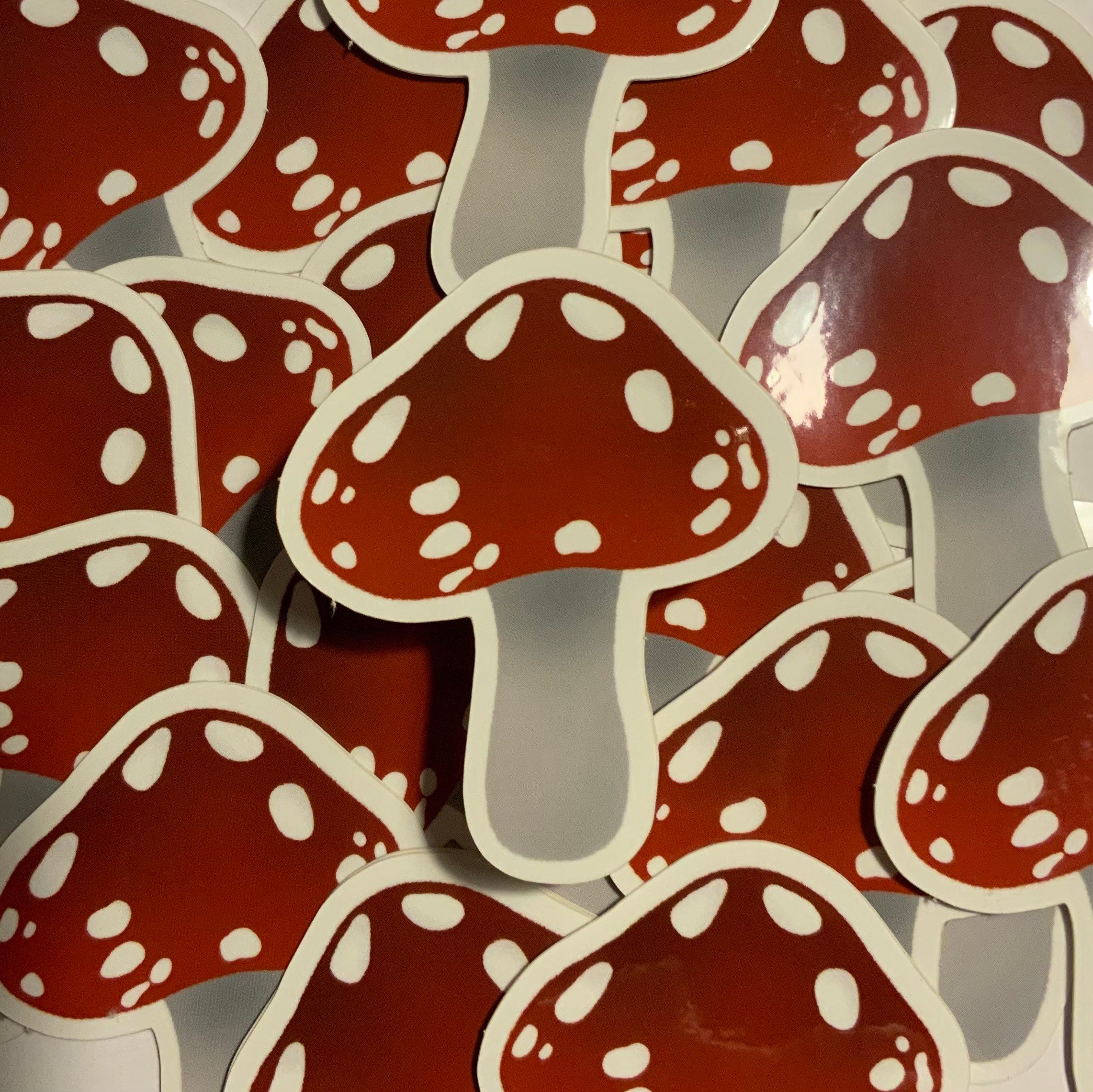 Mushroom Sticker Etsy