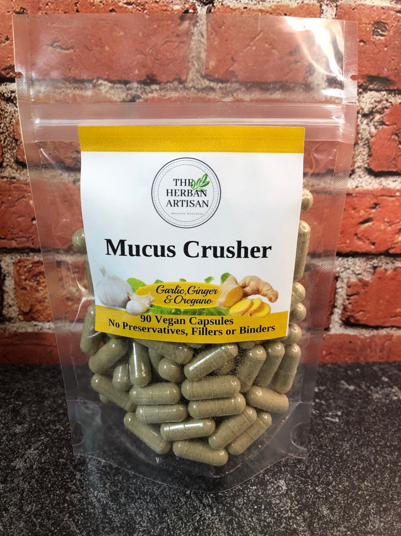Mucus Crusher/garlic Ginger Oregano & MSM/ Real Plantbased Etsy
