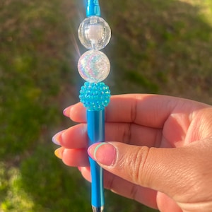 Beaded pen, writing pen, ballpoint pen, party favor, gift,
