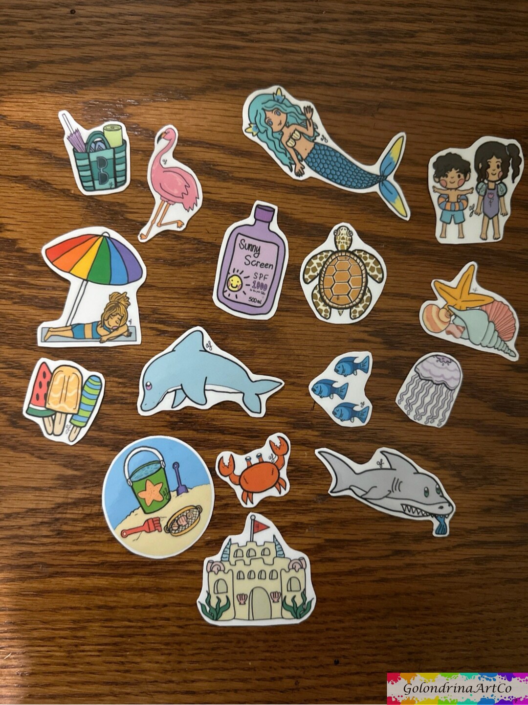 Beach Sticker Pack - Etsy