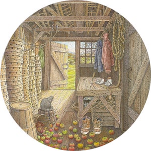 Inside Looking Out, Giclee Print from original watercolor and ink drawing