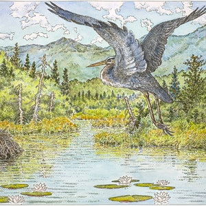 TBD, Giclee Print from original watercolor and ink drawing