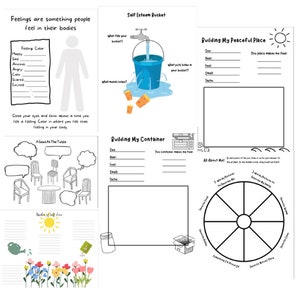 Paquete de hojas de trabajo de terapia infantil DBT