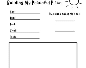Building My Coping Resources Worksheet for child therapy, child counseling