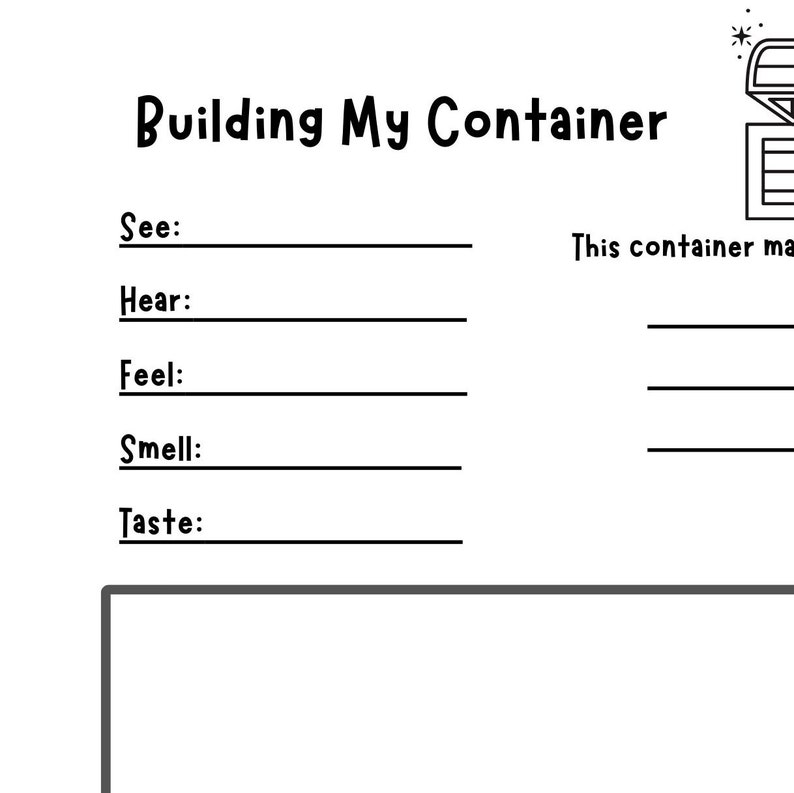 Building My Coping Resources Worksheet for Child Therapy, Child ...