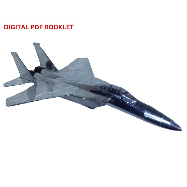 Recycled tin can F-15 Eagle model DIGITAL PLANS