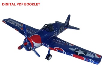 Soda can Airplane instructions F6F Grumman Hellcat DIGITAL PLANS