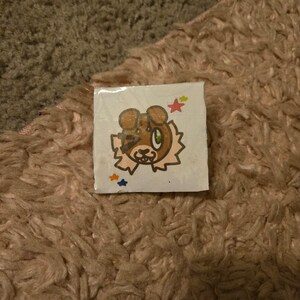 Furry Dog Homemade Pin