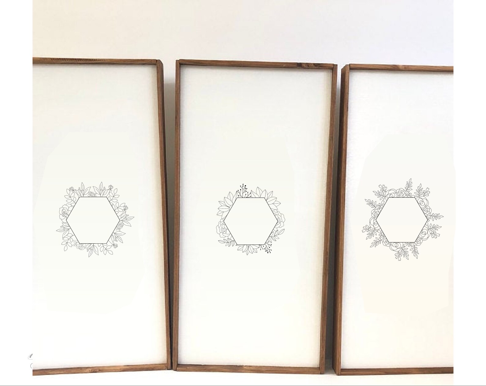 Download Floral Hexagon Frame SVG Floral Hexagon SVG Bundle Floral ...