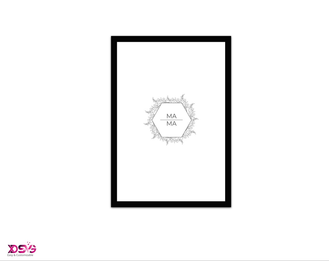 Download Floral Hexagon Frame SVG Floral Hexagon SVG Bundle Floral | Etsy