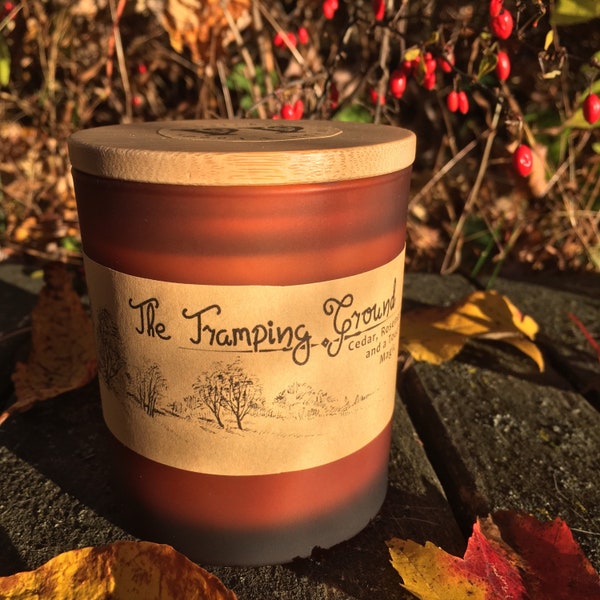 The Tramping Ground 10oz. Candle - Rosmary, Cedar, and Lovespell