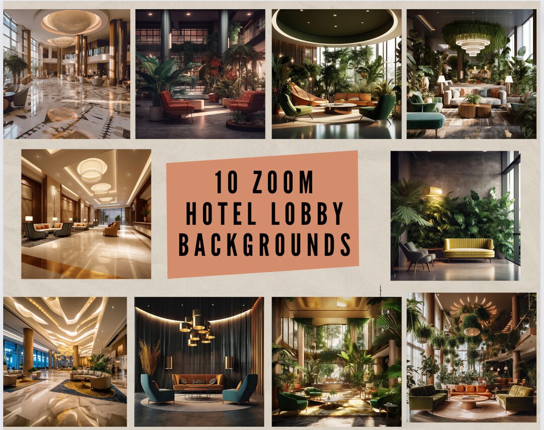 Zoom Hotel Lobby Background Zoom Background Office digital Background Virtual Background Zoom