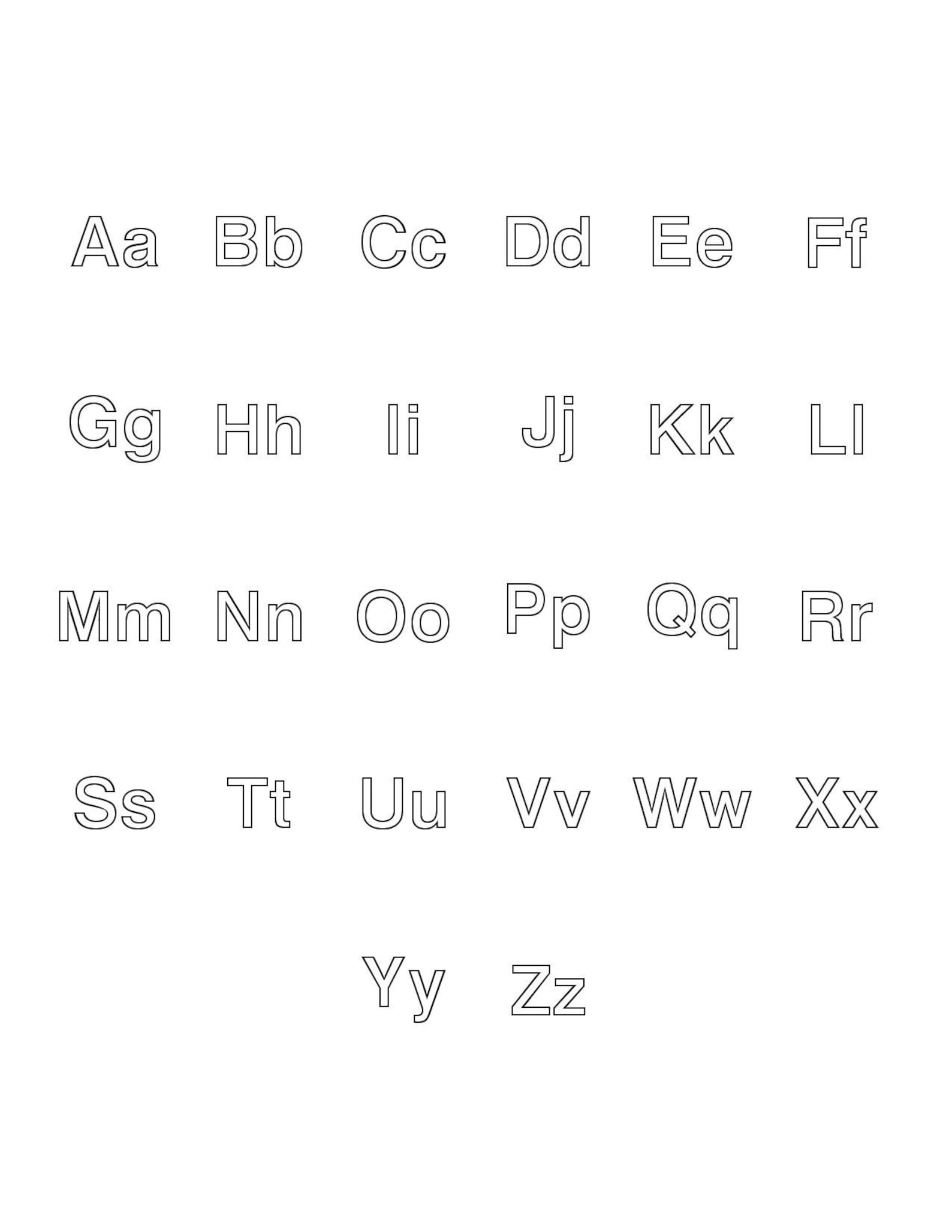Abc/abc Uppercase and Lowercase Letters PDF 27 Pages With Each Letter ...